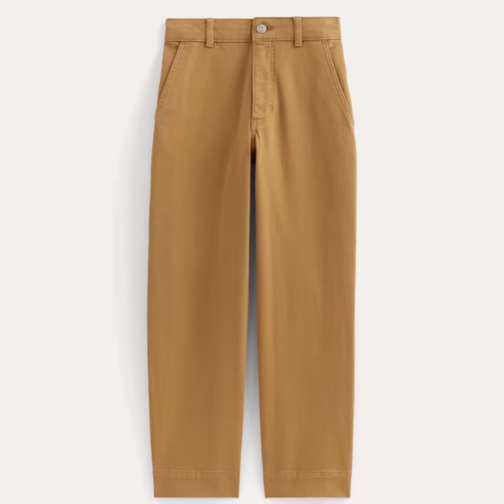 Everlane Utility Straight Leg Pants in Oak Brown